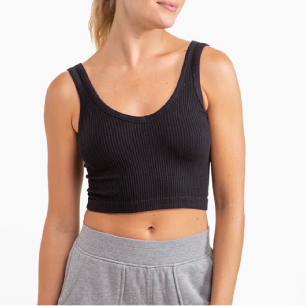 Mono B Effortless Ribbed Tank